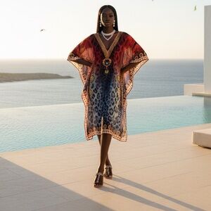 Seventh Avenue  Multicolor Animal Print Women's Top